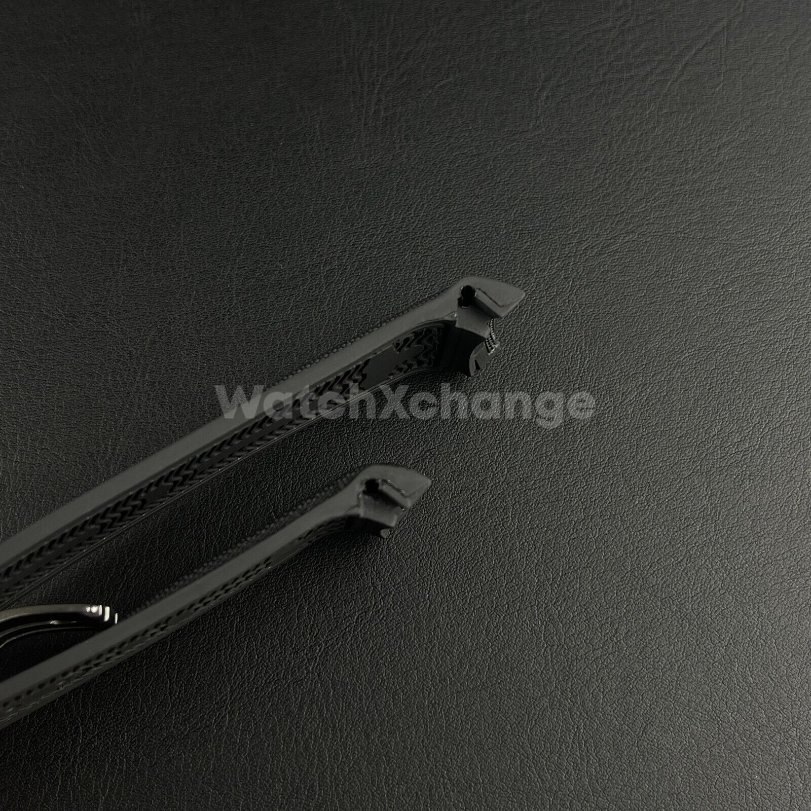 Black Curved End Silicone Rubber Watch Strap For Omega Seamaster 20mm 22mm