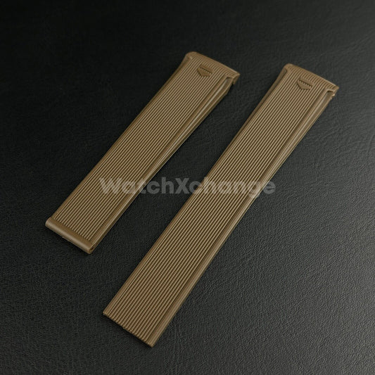 Brown Silicone Watch Strap For TAG HEUER CARRERA AQUARACER Rubber 20mm 22mm Band