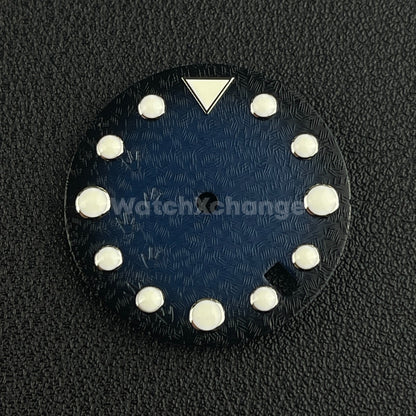 28.5mm Blue & White Watch Dial Face for SEIKO NH35 Movement