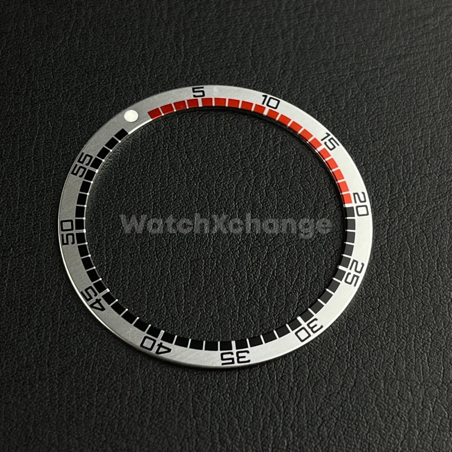 Silver 38mm Flat Aluminium Bezel Insert For Diver Watch Seiko Mod SKX SRPD