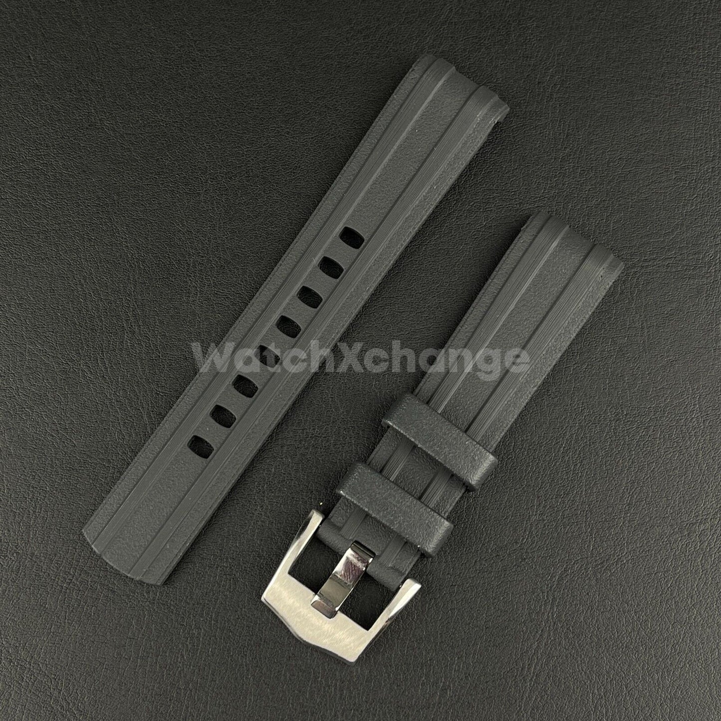 Black Rubber Watch Strap For Omega Seamaster 300 AT150 Watchband Watch