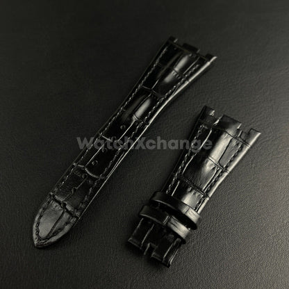 Black High Quality Genuine Leather Watch band Strap 28mm for AP ROYAL OAK