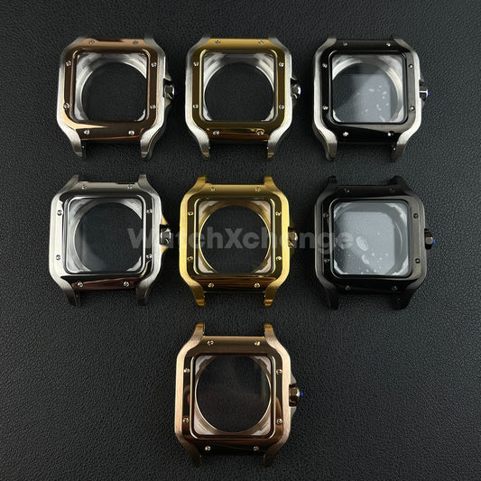 38mm Square Watch Case Stainless Steel NH35 4R35 NH36 4R36 Movements