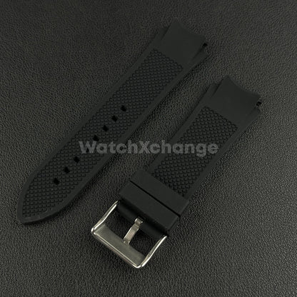 Black 22mm Silicone Rubber Watchband Fit For Guess W0247G3 W0040G3 W0040G7 Strap