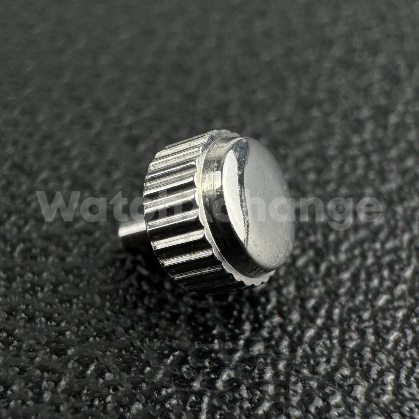 Silver Long Tube Replacement Watch Crown 2.5mm Hole Diameter 4.5mm - 7mm Head
