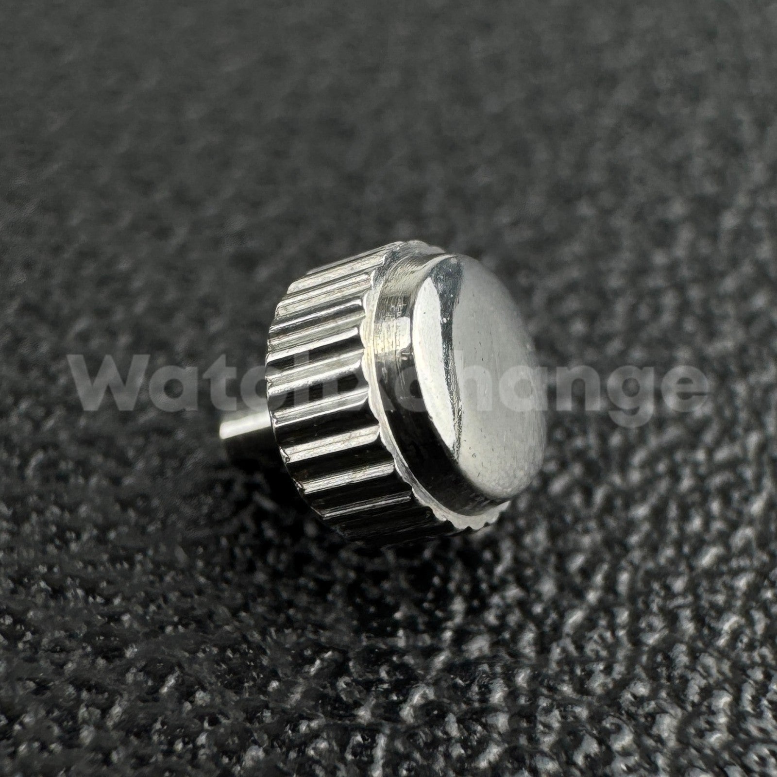 Silver Long Tube Replacement Watch Crown 2.5mm Hole Diameter 4.5mm - 7mm Head