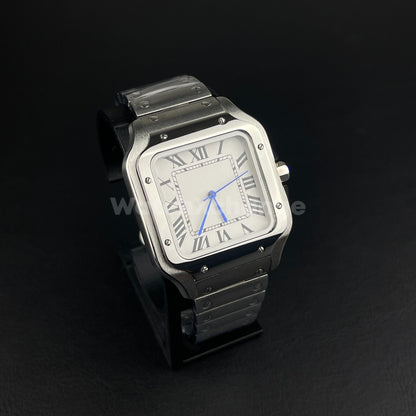 42mm Square White Dial Stainless Steel NH35A Automatic Men Sapphire Luxury Watch