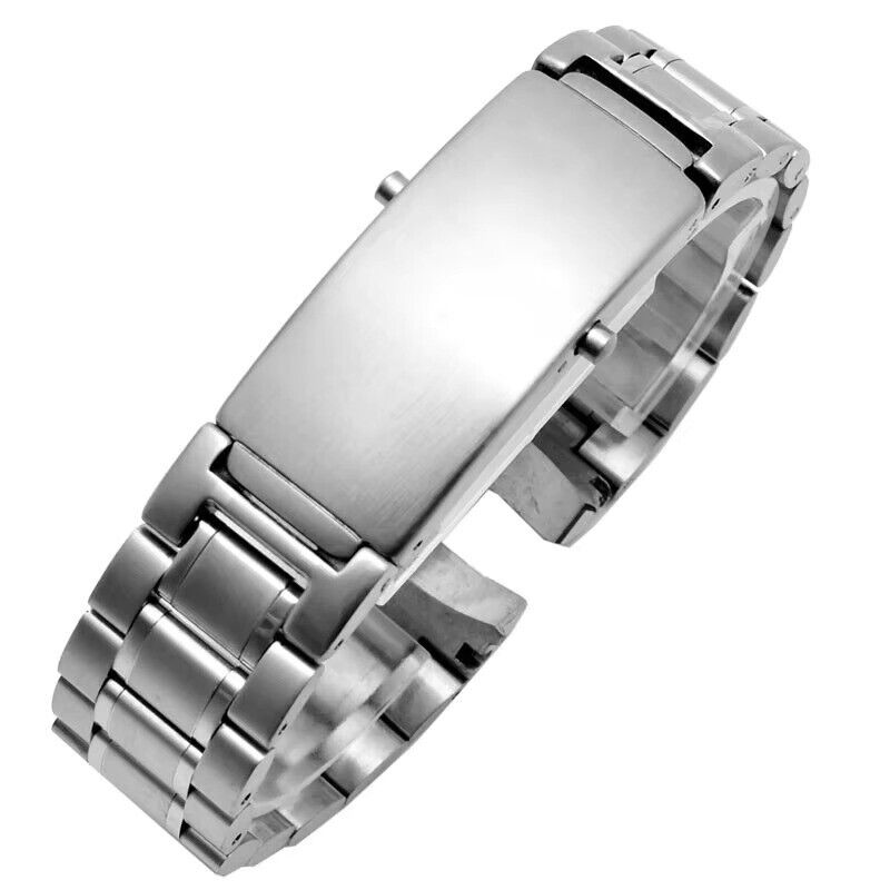 22mm Stainless Steel Omega Seamaster Strap Bracelet Silver Watch Band - 5 Beads