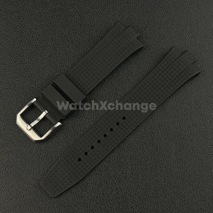 Black Rubber Watch Strap For Citizen Tsuyosa NJ0150 NJ0151ME NJ01510158 9mm