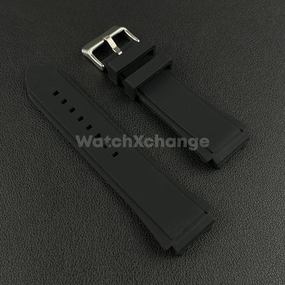 Black 22mm Silicone Rubber Watchband Fit For Guess W0247G3 W0040G3 W0040G7 Strap