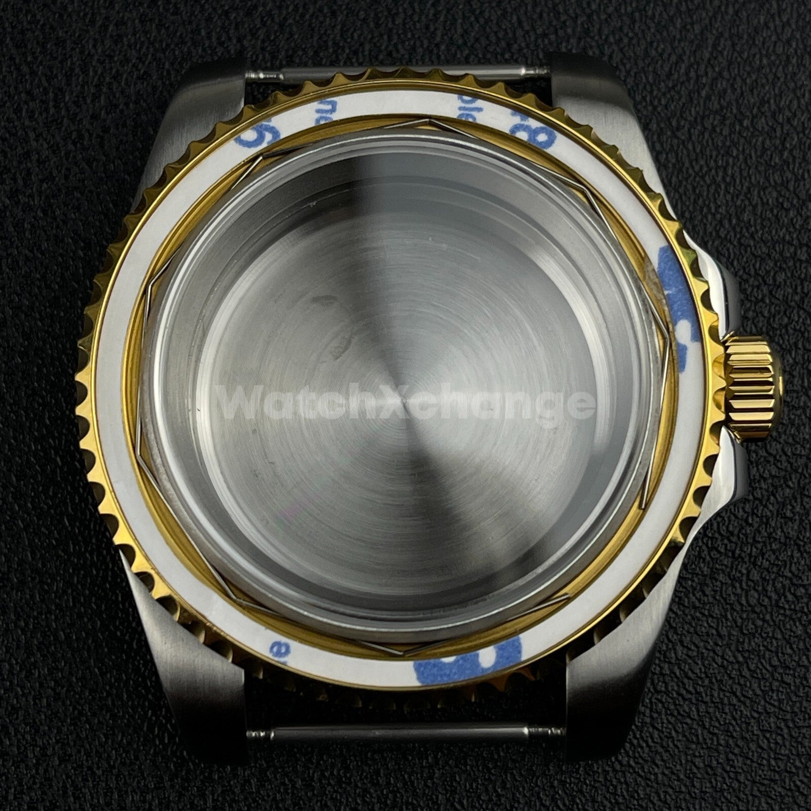 40mm Silver Gold Stainless Steel Divers Watch Case GMT Submariner For NH35 NH36
