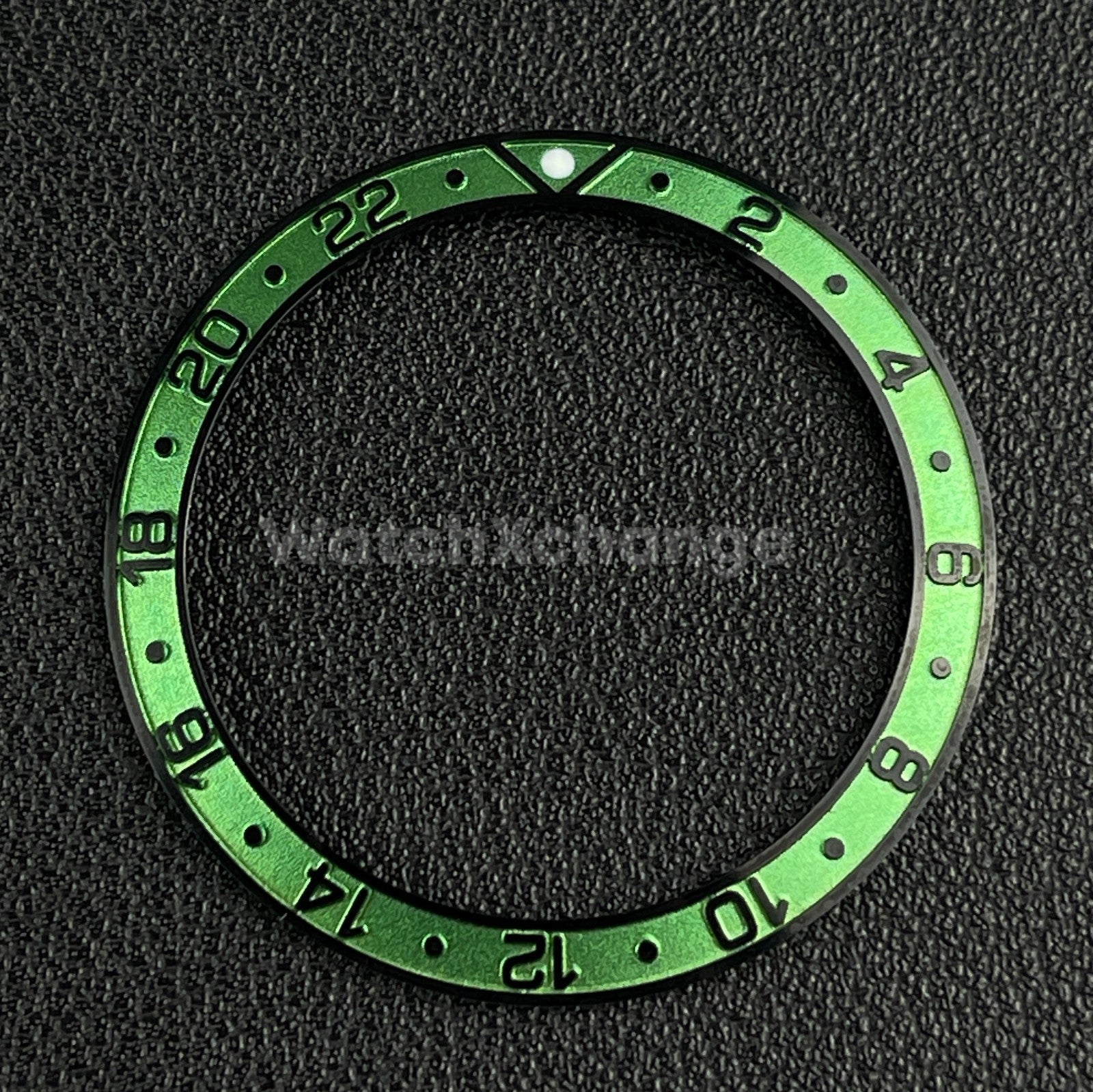 Green & Black 38mm Sloping Bezel Insert For Watch GMT Seiko Rolex SKX007 SRPD