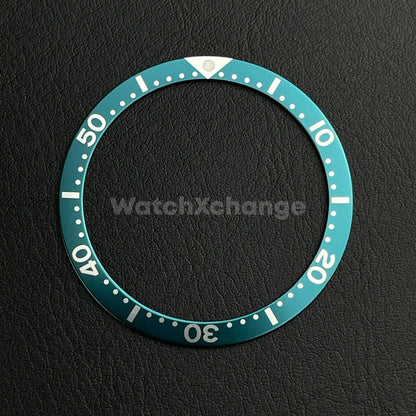 Turquoise 39mm Flat Aluminium Bezel Insert For Divers Watch Seiko Mod Turtle