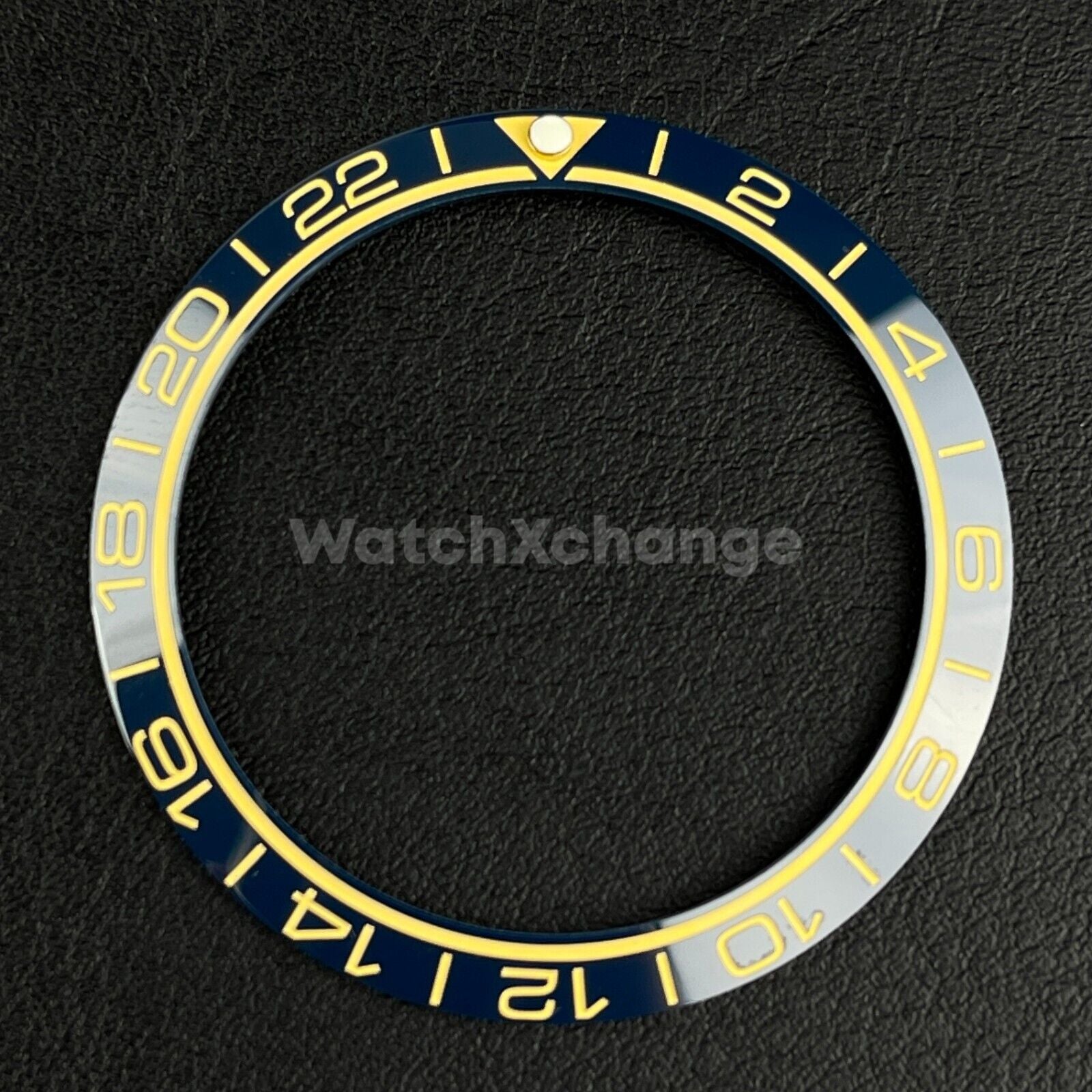 Blue Ceramic Bezel Insert 38mm GMT For Rolex Seiko SKX007 SKX009 SRPD Sloped