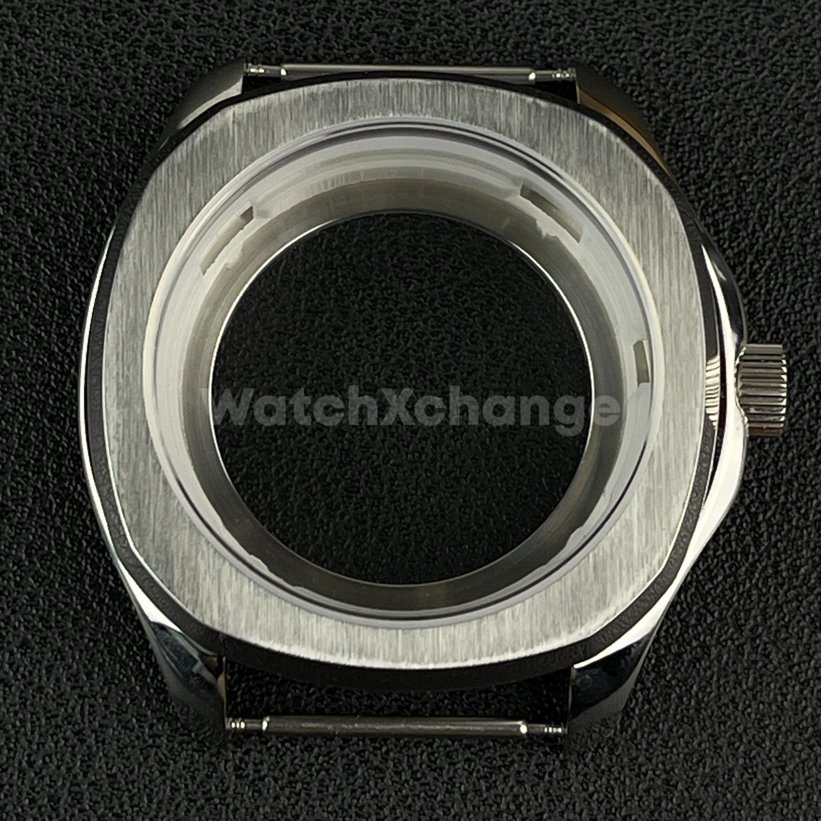 40mm Silver Stainless Steel Watch Case For Japanese NH35 NH36 NH38