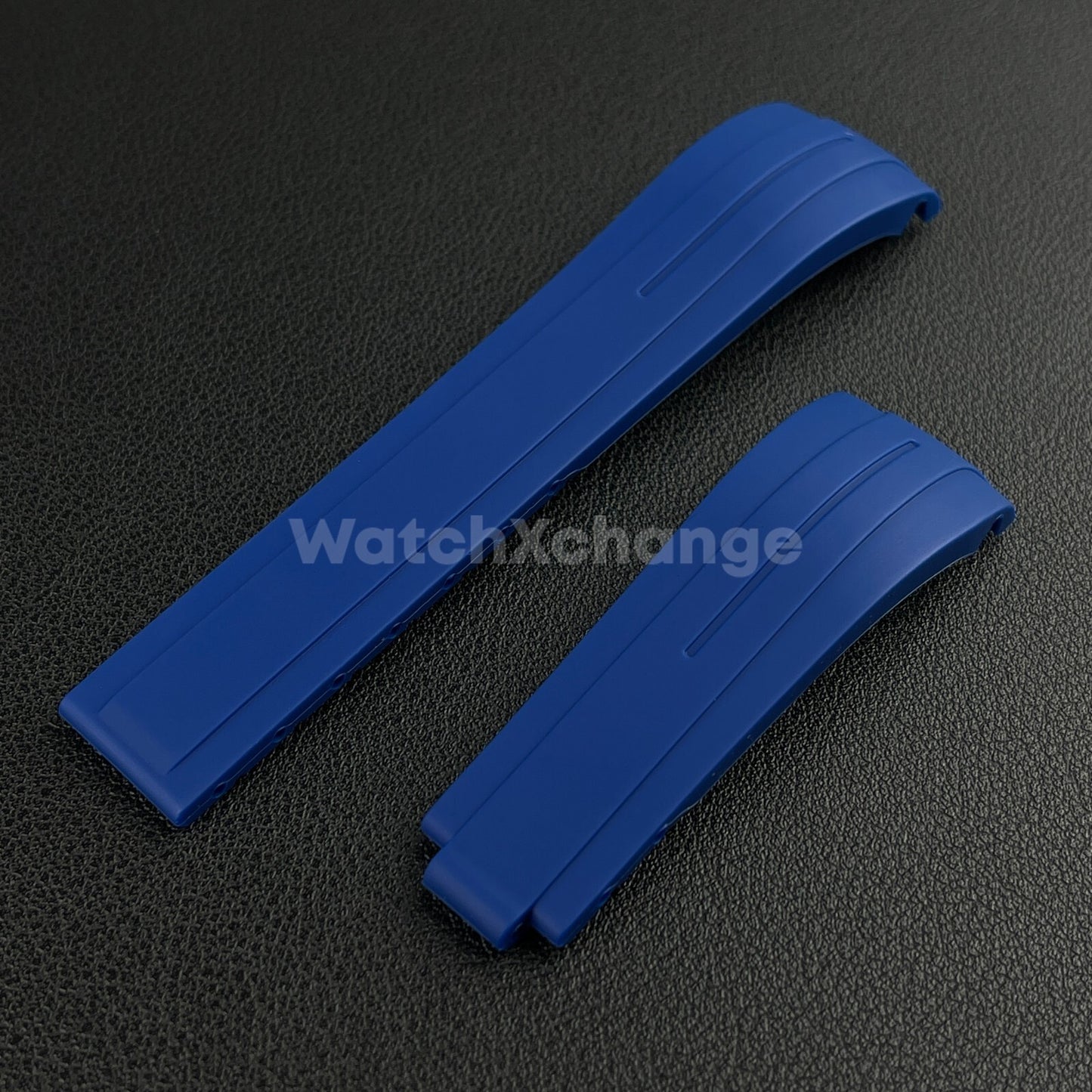 Blue 20mm Replacement Submariner GMT Silicone Rubber Watch Strap Band For Rolex