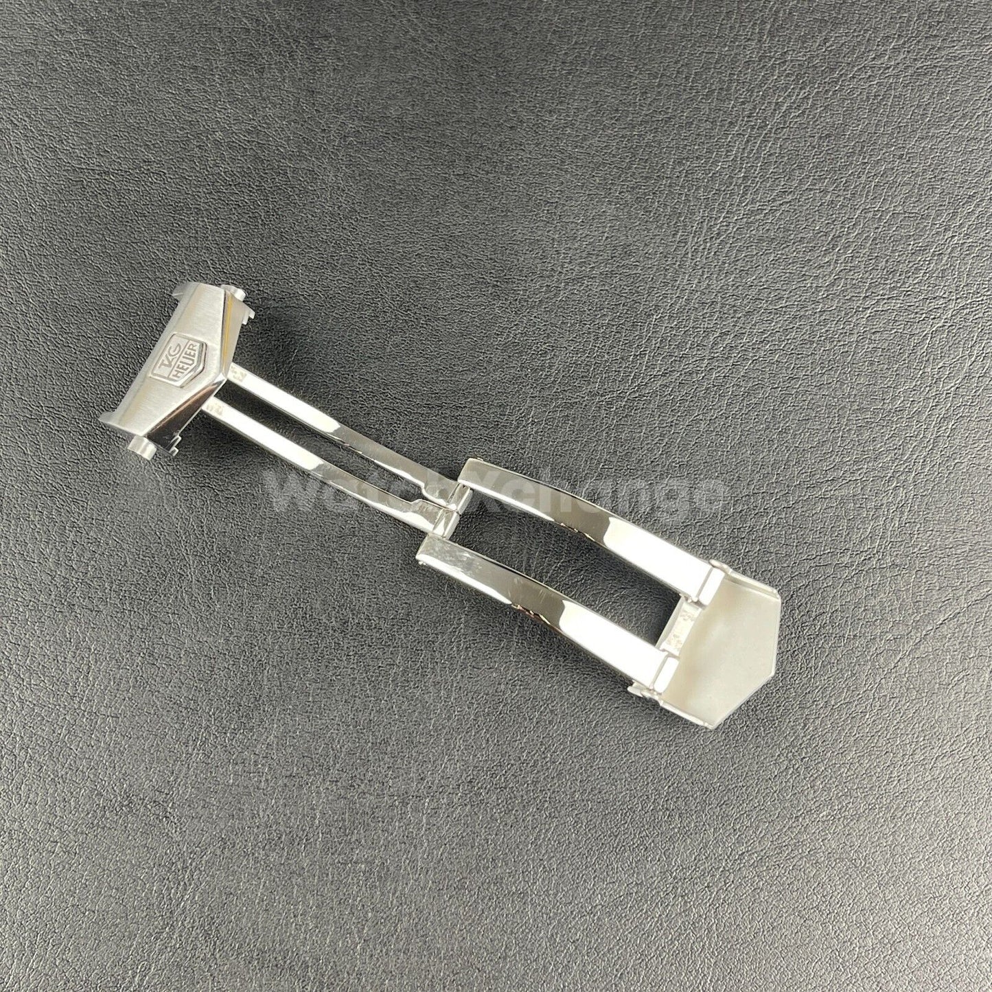 TAG Heuer 18mm 20mm Stainless Steel Watch Buckle Double Button Clasp Silver