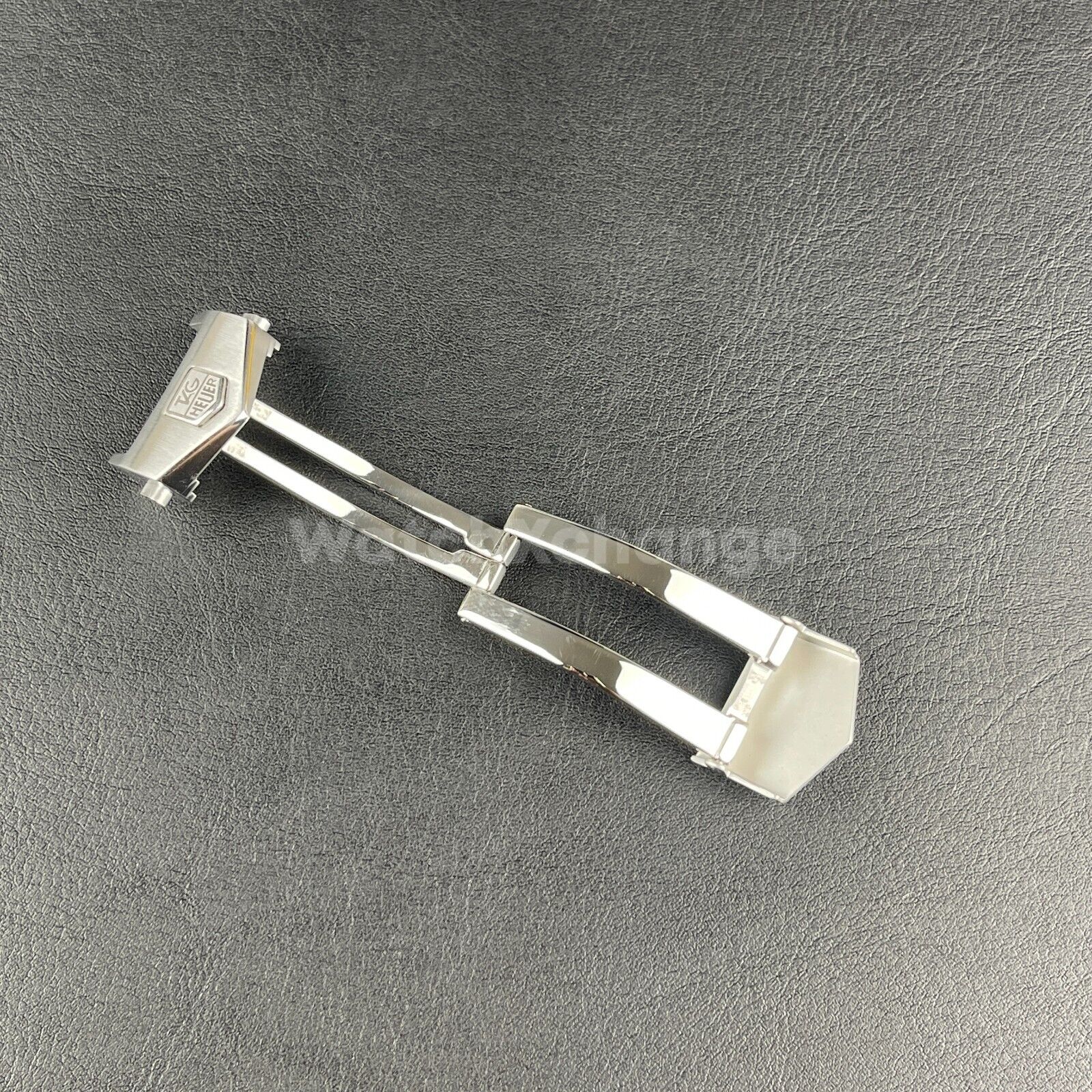 TAG Heuer 18mm 20mm Stainless Steel Watch Buckle Double Button Clasp Silver