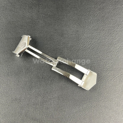 TAG Heuer 18mm 20mm Stainless Steel Watch Buckle Double Button Clasp Silver