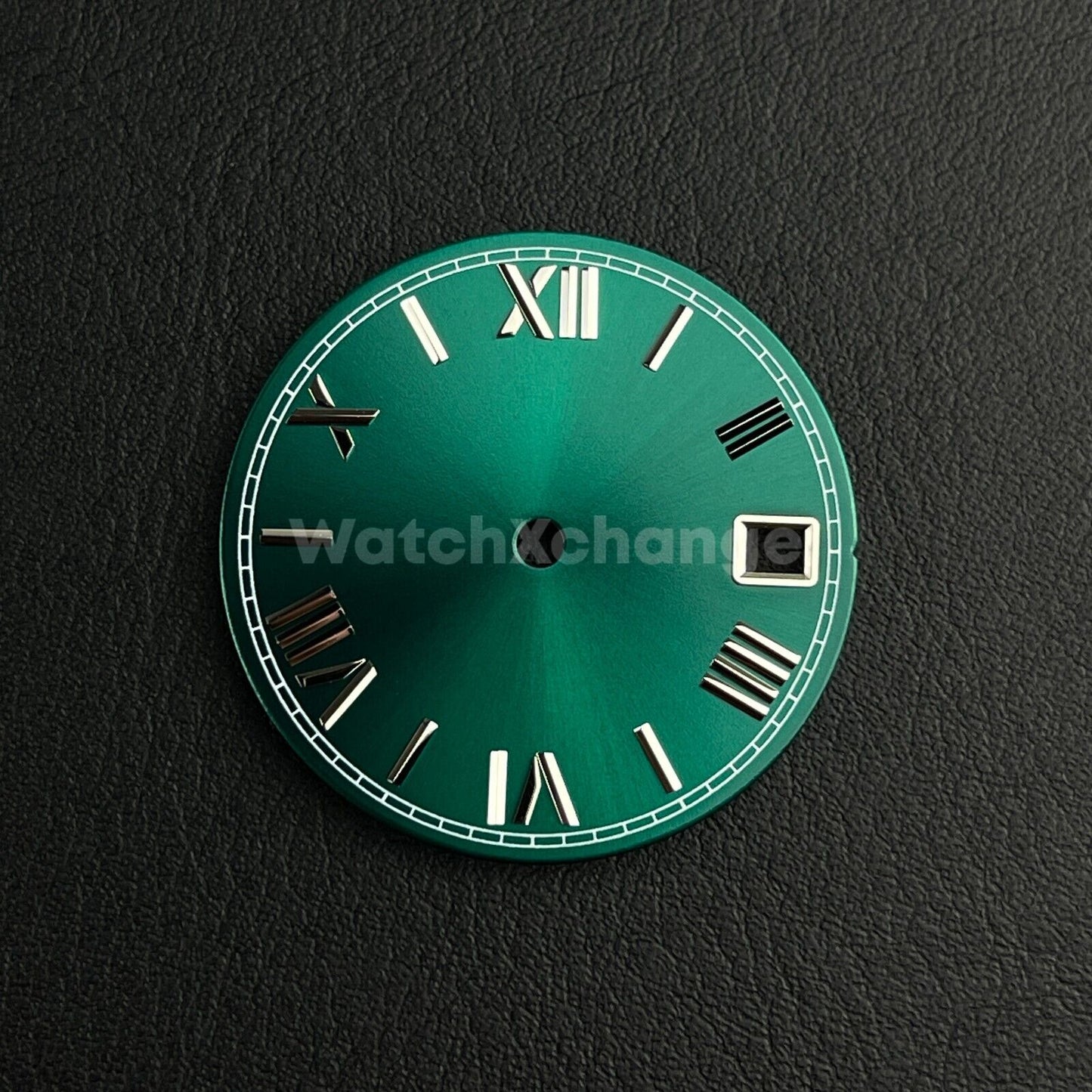 28.5mm Green & Silver Watch Dial for SEIKO NH35 NH36 Watch Movement