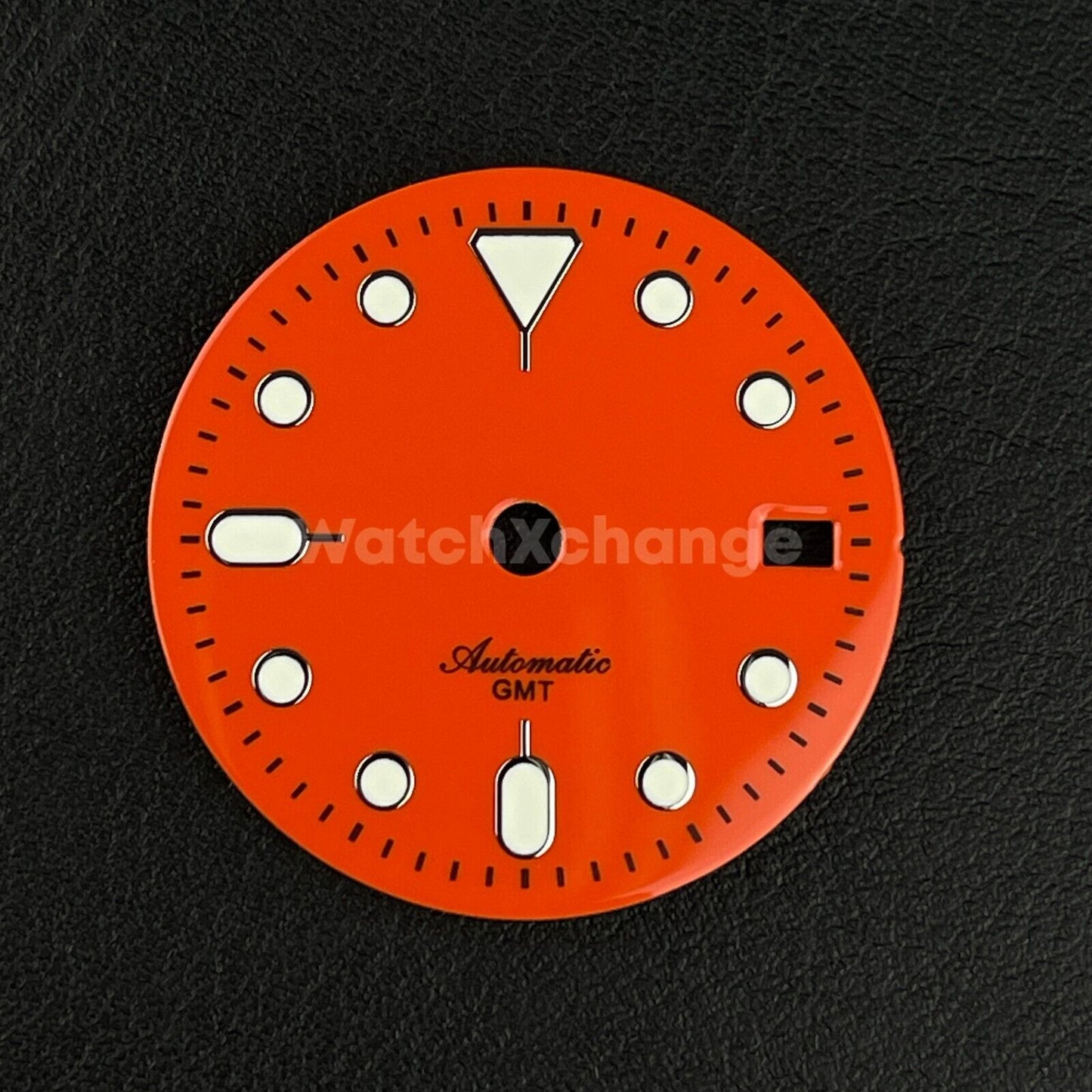 29mm Orange Watch Dial Green Luminous for SEIKO NH34 GMT Watch Movement Parts