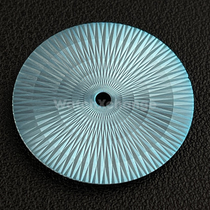 28.5mm Light Blue Radial Texture Watch Dial Face for SEIKO NH35 NH36 Movements