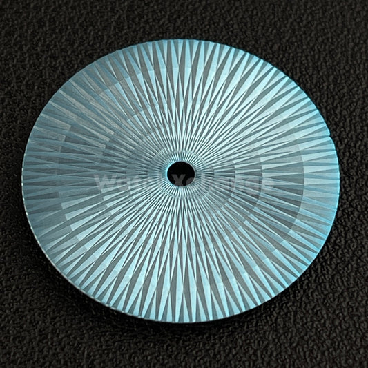 28.5mm Light Blue Radial Texture Watch Dial Face for SEIKO NH35 NH36 Movements