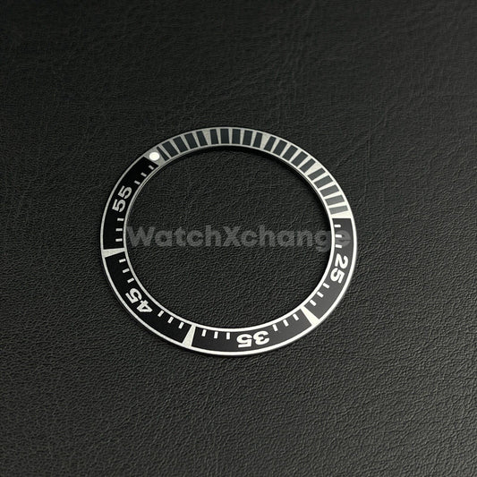 41mm Black & Grey Aluminium Bezel Insert Fits Seiko King Prospex Samurai SRPF