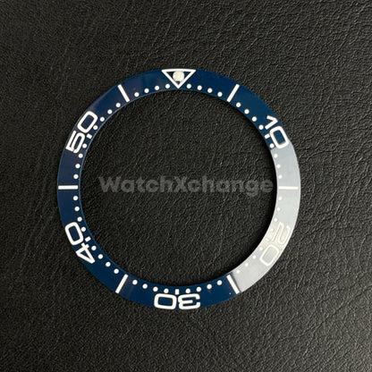 Blue Ceramic bezel insert 38mm Rolex Seiko SKX SRPD Omega