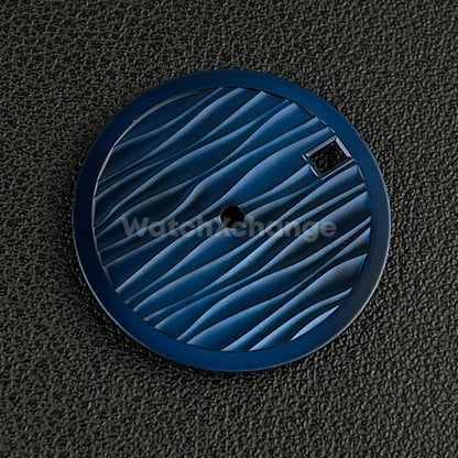 28.5mm Blue Wave Texture Watch Dial Face for SEIKO NH35 NH36 Movements Parts