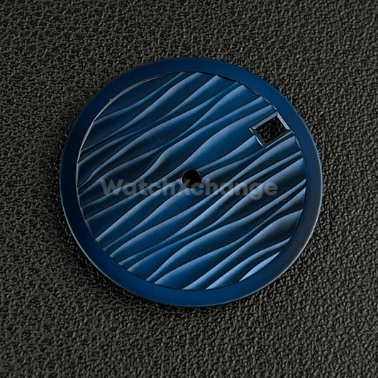 28.5mm Blue Wave Texture Watch Dial Face for SEIKO NH35 NH36 Movements Parts
