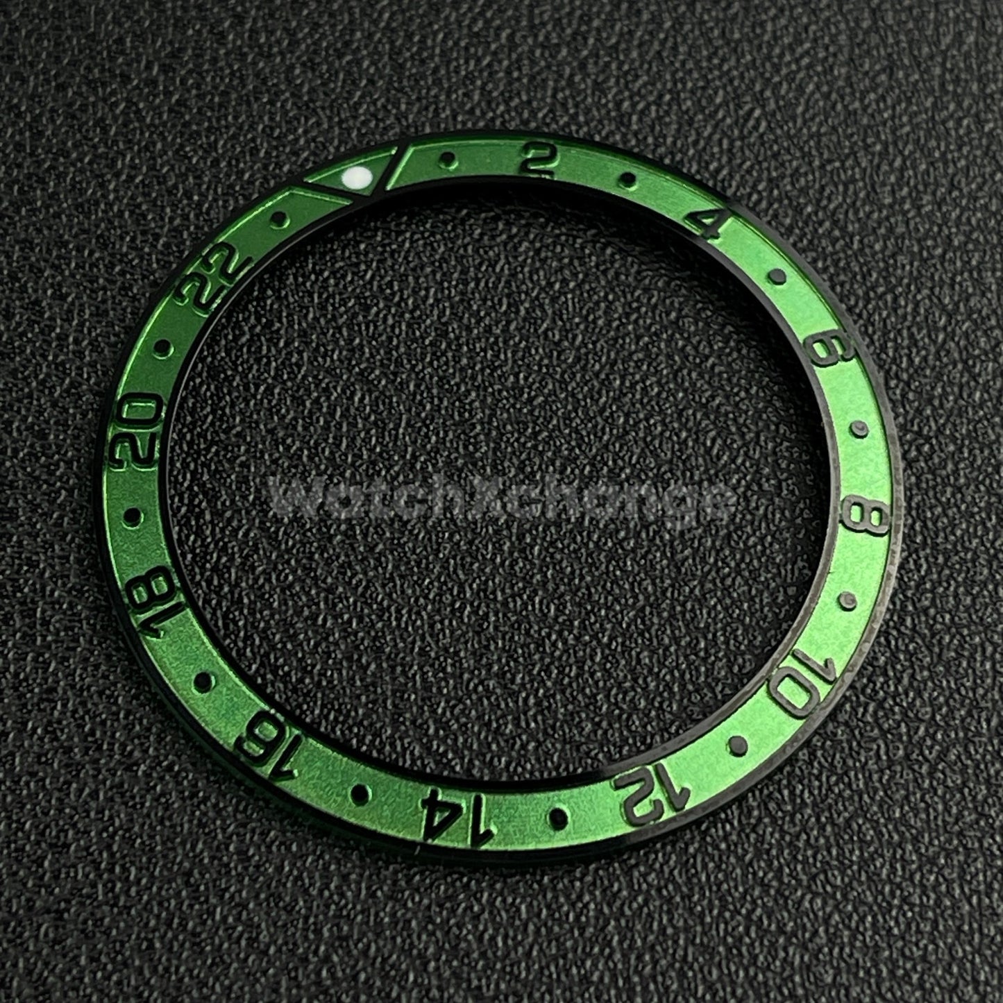 Green & Black 38mm Sloping Bezel Insert For Watch GMT Seiko Rolex SKX007 SRPD