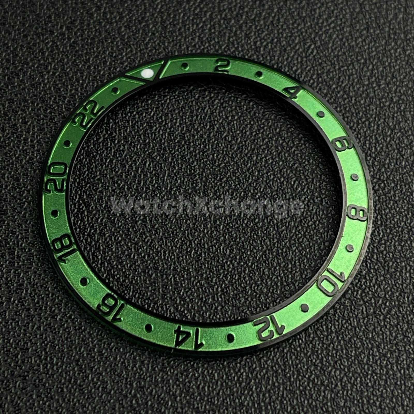 Green & Black 38mm Sloping Bezel Insert For Watch GMT Seiko Rolex SKX007 SRPD