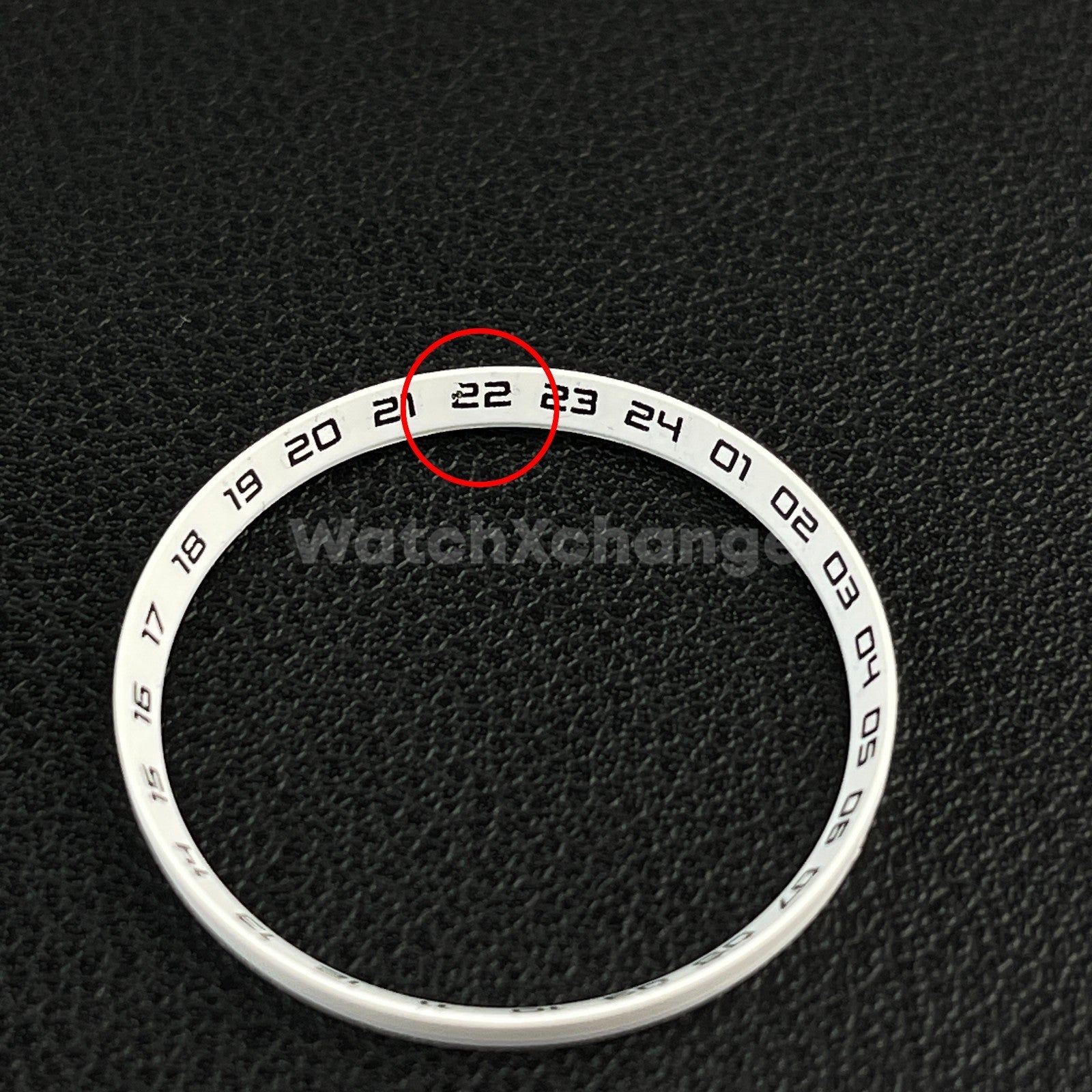 DEFECTIVE White & Black Chapter Ring for Seiko SKX007 SRPD & Mod Watches 30.5mm