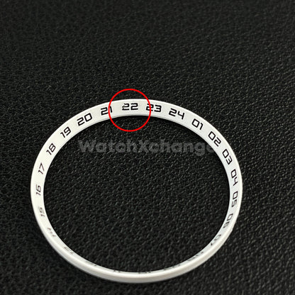 DEFECTIVE White & Black Chapter Ring for Seiko SKX007 SRPD & Mod Watches 30.5mm