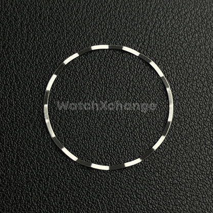39mm Silver & Gold Watch Case Fluted Modified Sapphire for NH35/NH36 Movement