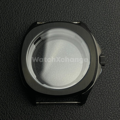 40mm Black Stainless Steel Watch Case For Japanese NH35 NH36 NH38