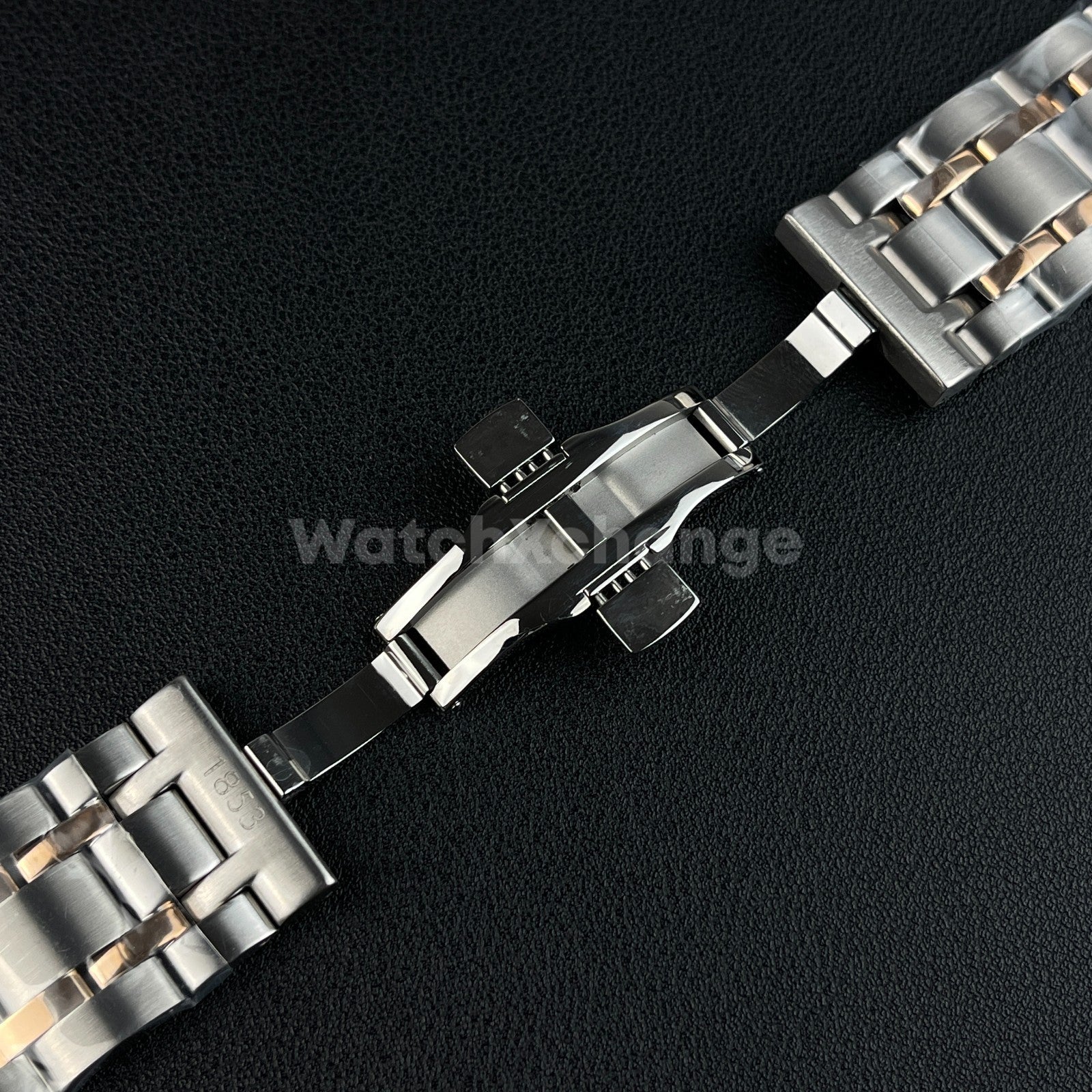Silver Rose Gold Metal Watch Strap for Tissot 1853 Couturier T035 22/23/24mm