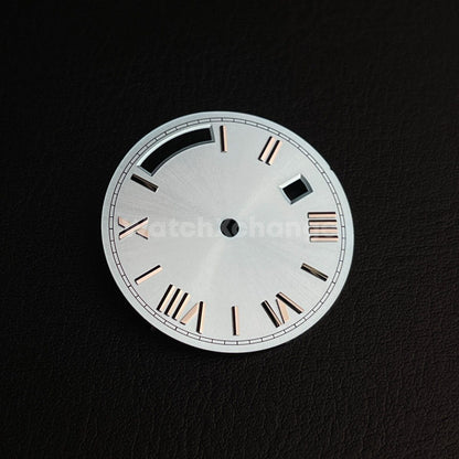 28.5mm Light Blue Watch Dial Replacement for Seagull ST16 Movement Roman Numeral