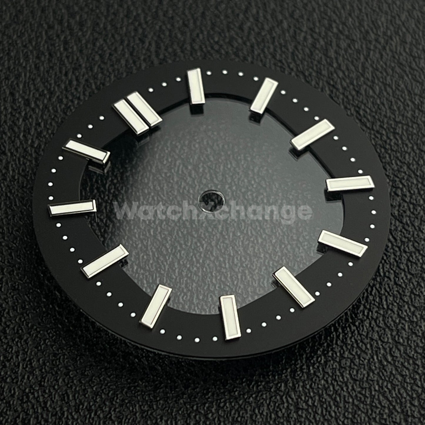 Black 30.4mm Hollow Dial Face Fit For NH70 Movement Watch Part