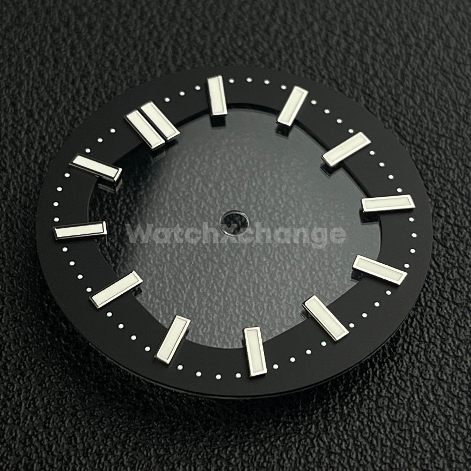 Black 30.4mm Hollow Dial Face Fit For NH70 Movement Watch Part
