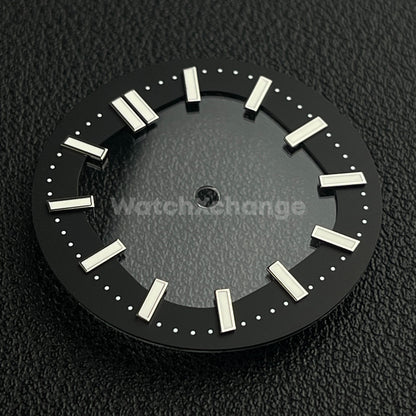 Black 30.4mm Hollow Dial Face Fit For NH70 Movement Watch Part