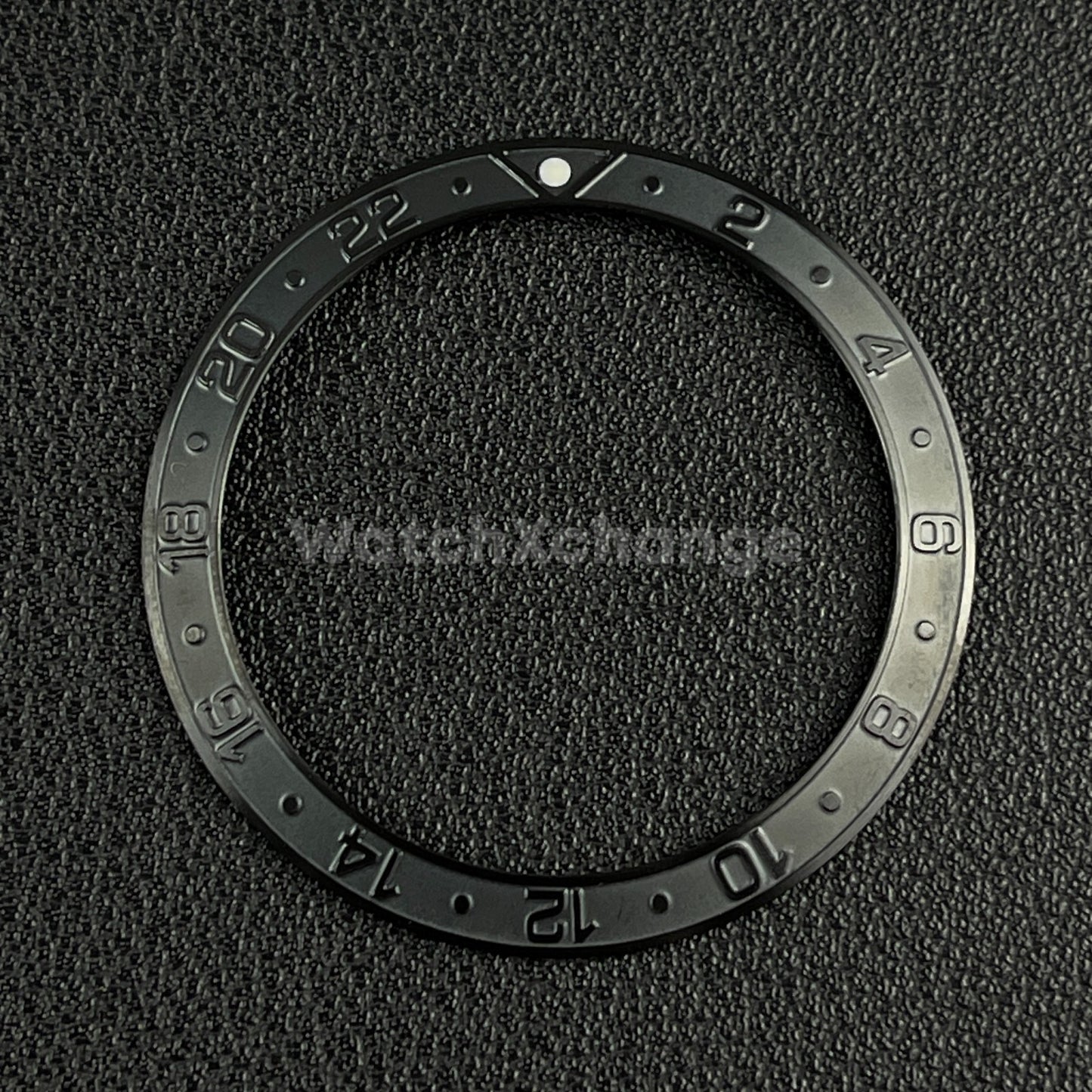 Black 38mm Sloping Bezel Insert For Watch Seiko GMT Rolex SKX007 SRPD