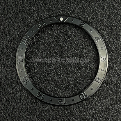 Black 38mm Sloping Bezel Insert For Watch Seiko GMT Rolex SKX007 SRPD