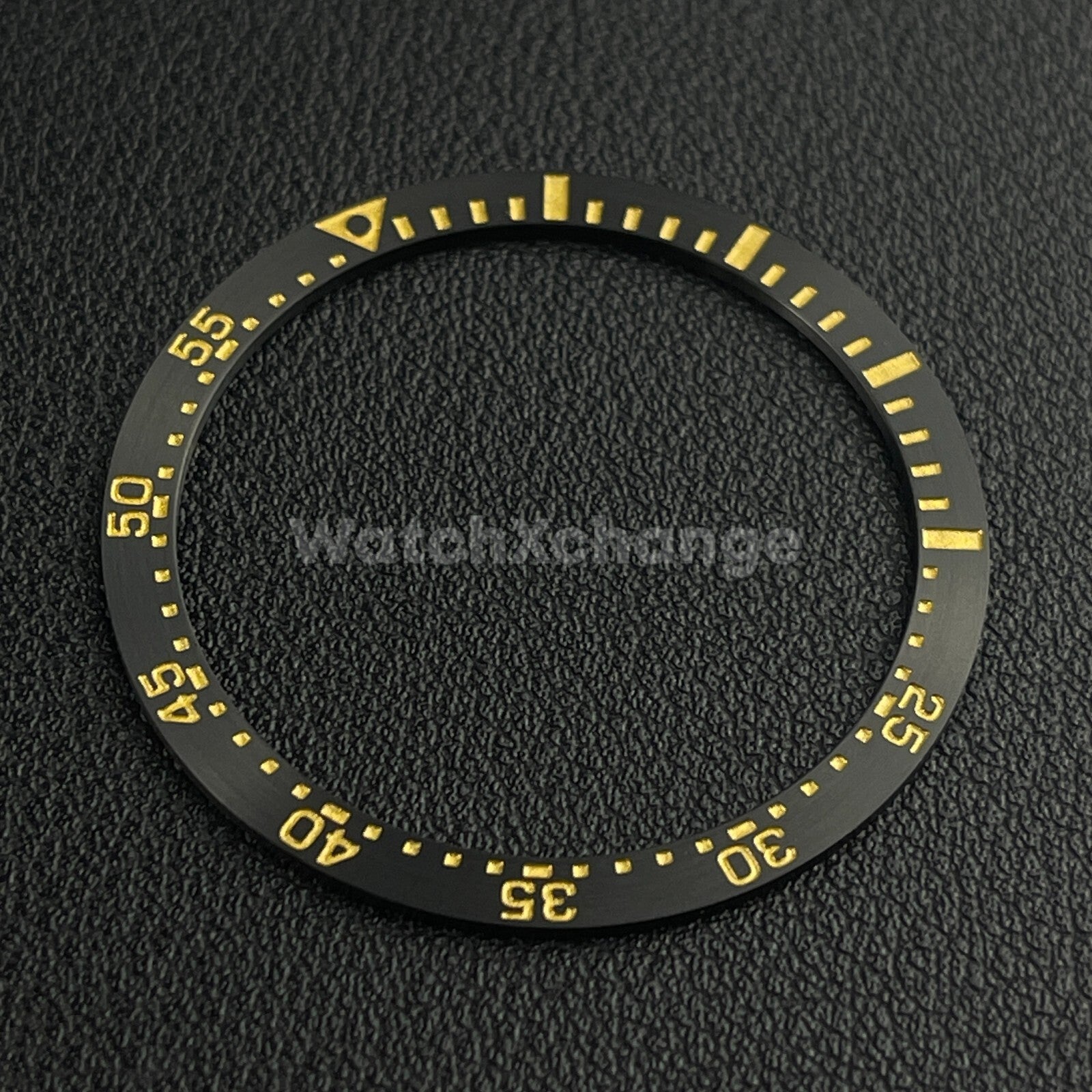 Black & Gold 38mm Flat Aluminium Bezel Insert Diver Watch Seiko Mod SKX SRPD