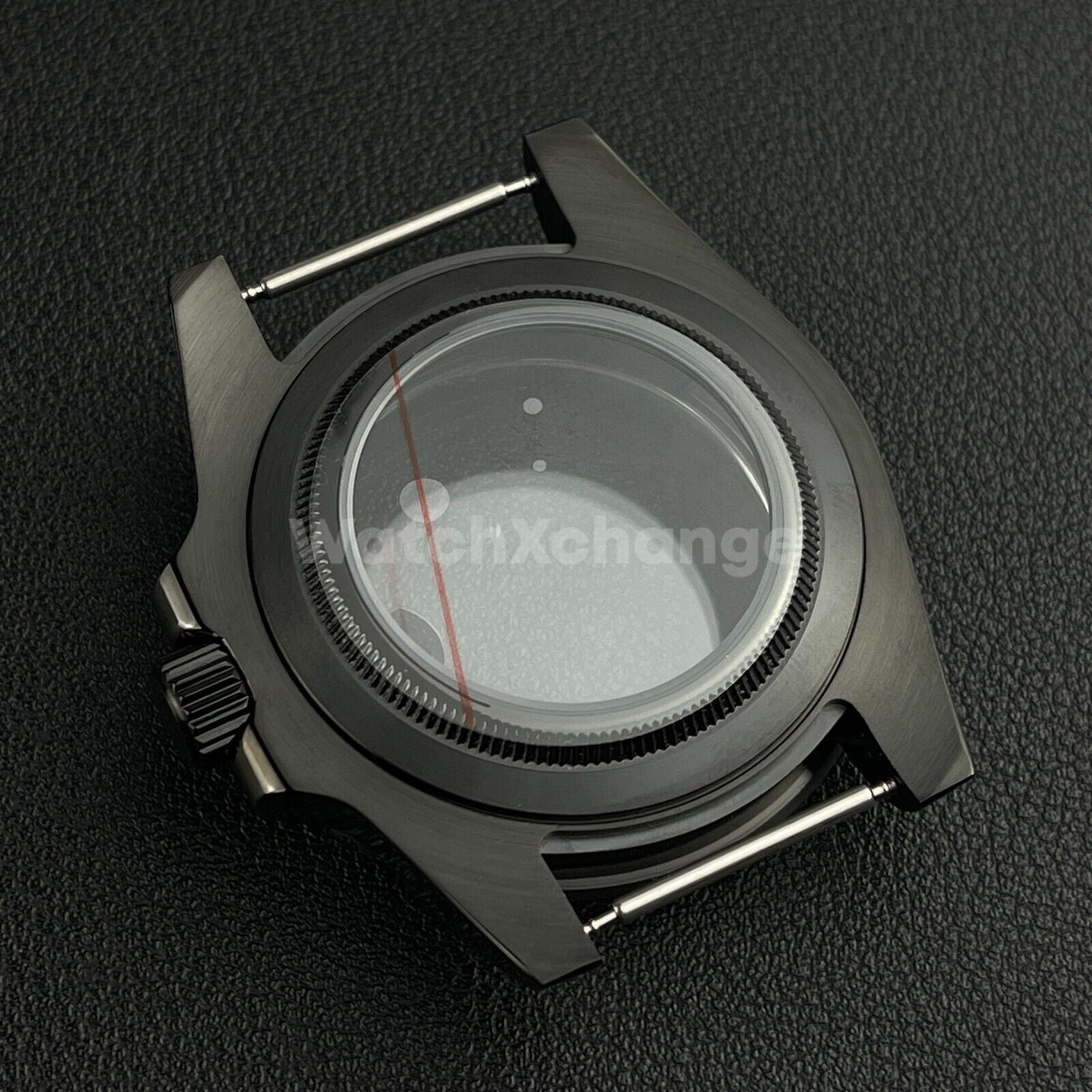 40mm Black Stainless Steel Divers Style Watch Case GMT Submariner For NH35 NH36