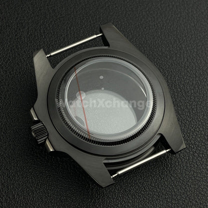 40mm Black Stainless Steel Divers Style Watch Case GMT Submariner For NH35 NH36