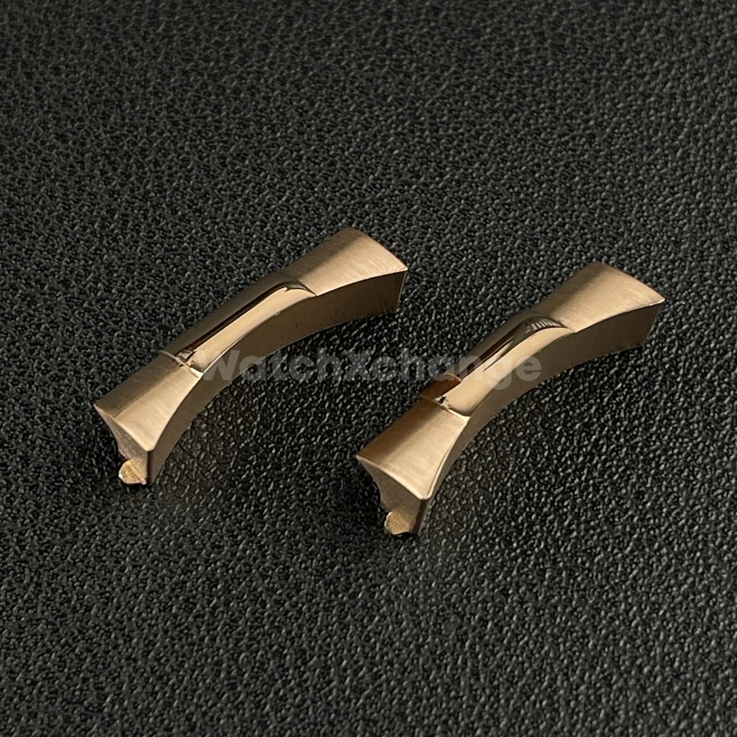 Rose Gold 22mm Curved End Links Watch Band Strap Bracelet Link For Rolex 126600