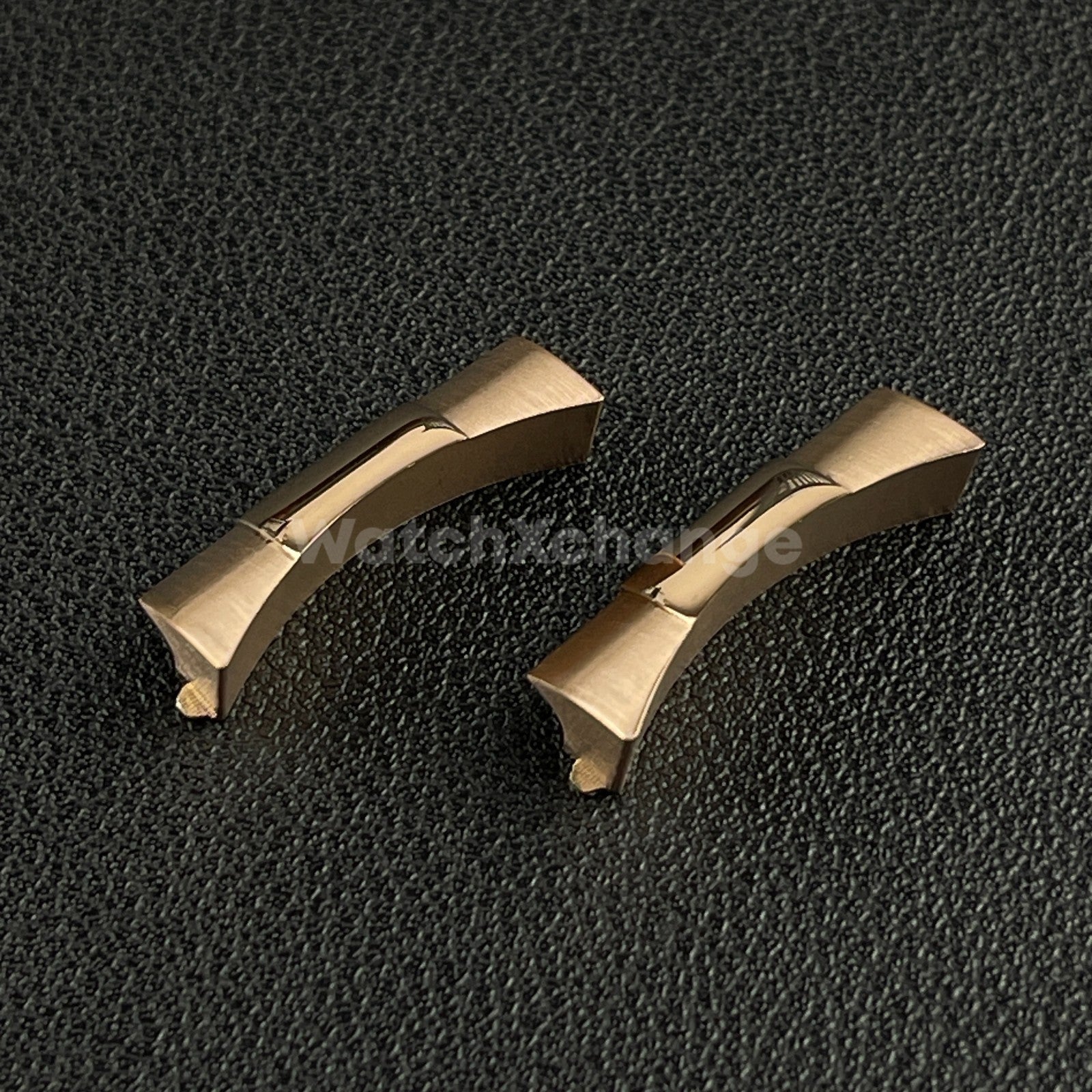 Rose Gold 22mm Curved End Links Watch Band Strap Bracelet Link For Rolex 126600