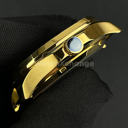 40mm Gold Stainless Steel Watch Case For Japanese NH35 NH36 NH38